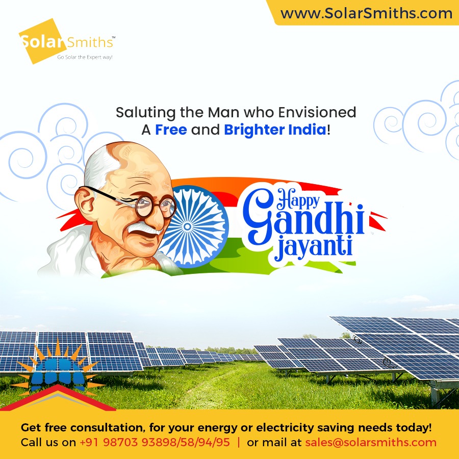 Happy Gandhi Jayanti! | SolarSmith Energy