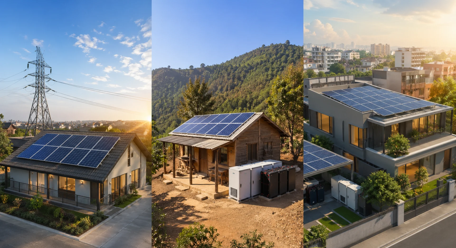 On-Grid vs Off-Grid vs Hybrid Solar Systems Explained - The Complete Guide